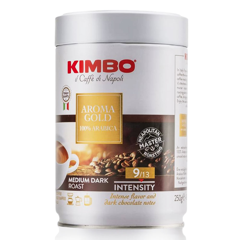 Кофе молотый KIMBO Aroma Gold 100% арабика в банке
