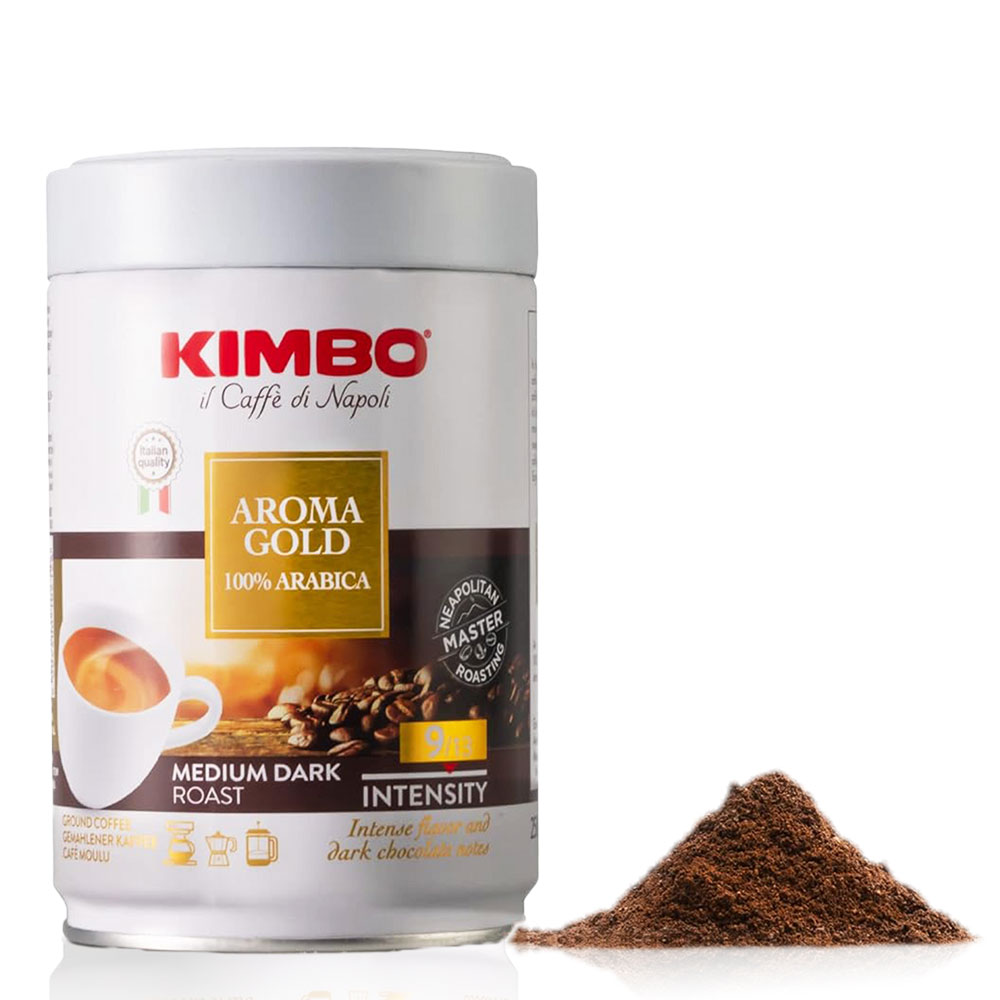 Кофе молотый KIMBO Aroma Gold 100% арабика в банке