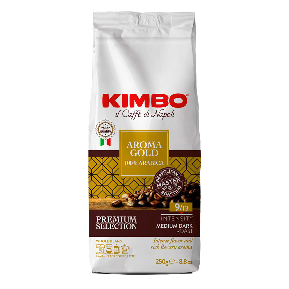 Кофе в зёрнах KIMBO Aroma Gold 100% арабика