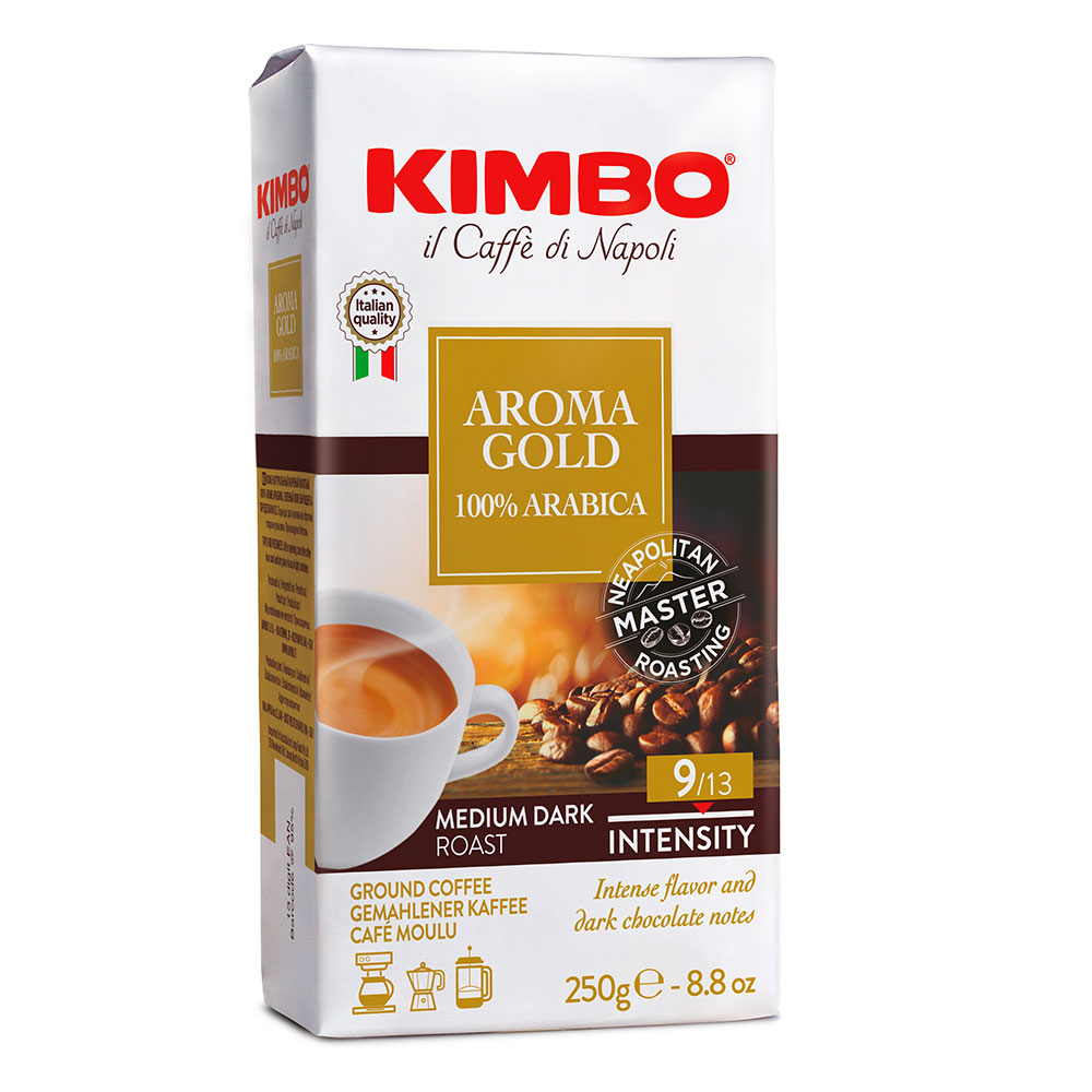 Кофе молотый KIMBO Aroma Gold 100% арабика