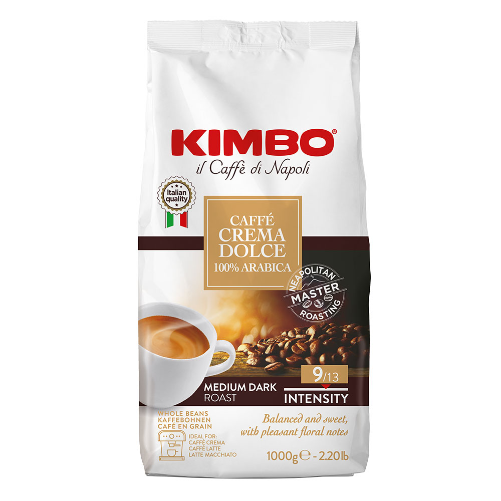 Кофе в зёрнах KIMBO Caffe Crema Dolce 100% арабика